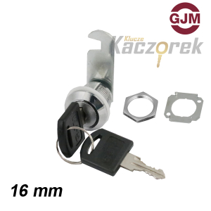 Zamek GJM 001 - skrzynkowy 16 mm - hakowy zabierak